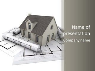 Fireplace Framework Window PowerPoint Template