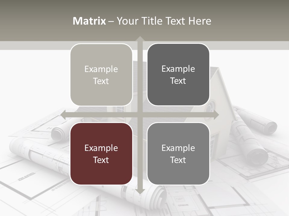 Fireplace Framework Window PowerPoint Template