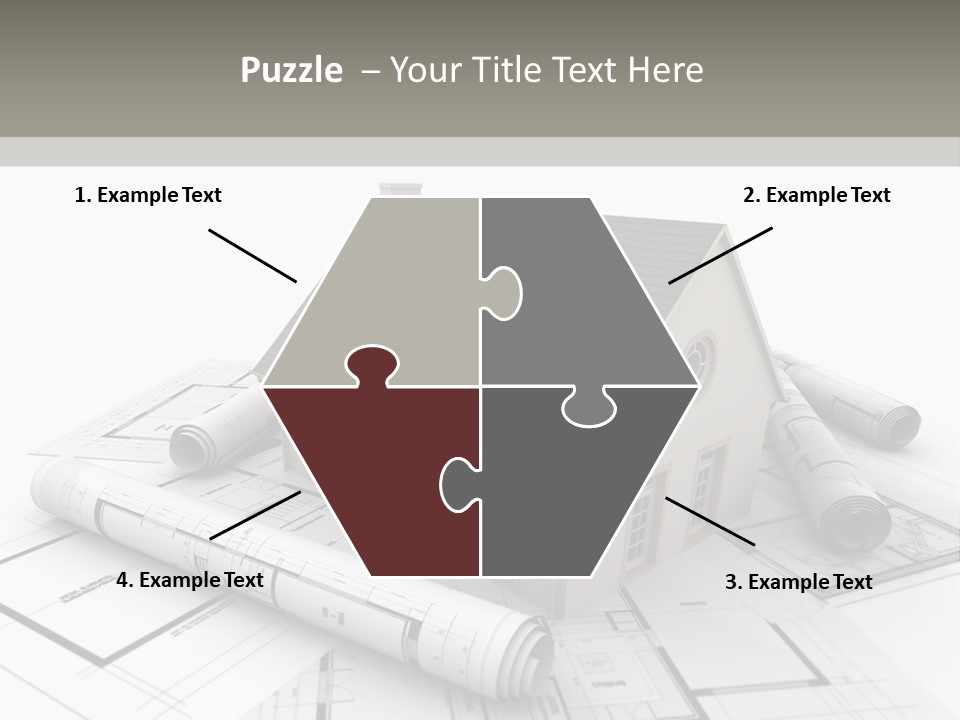 Fireplace Framework Window PowerPoint Template