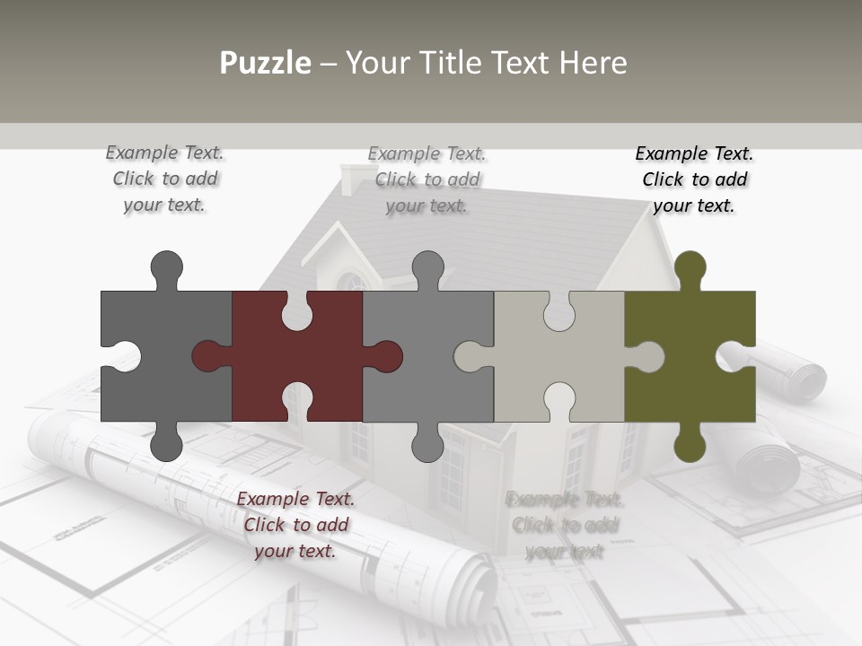 Fireplace Framework Window PowerPoint Template