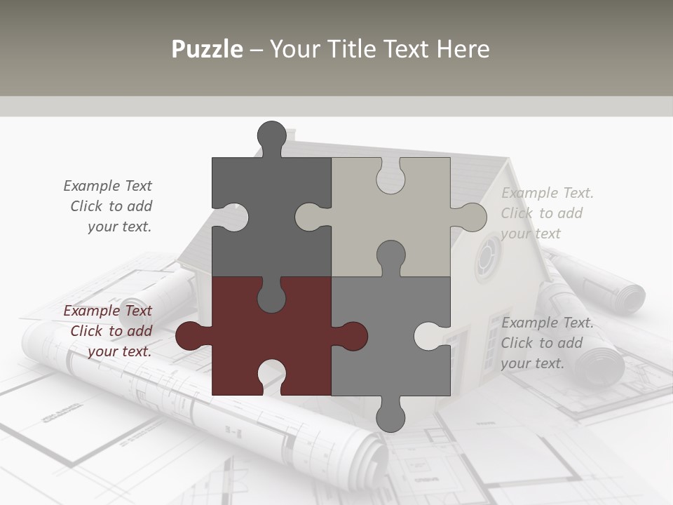 Fireplace Framework Window PowerPoint Template