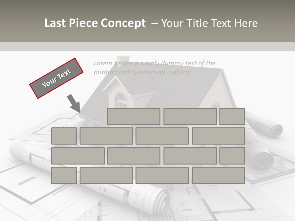 Fireplace Framework Window PowerPoint Template