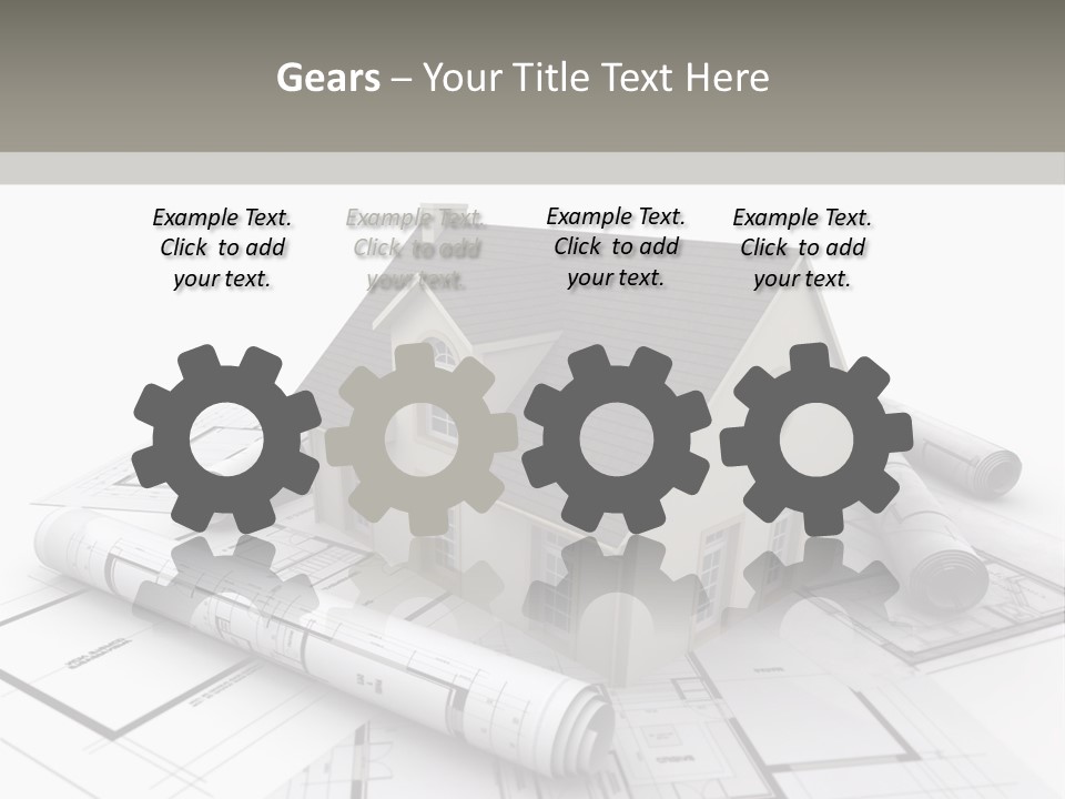 Fireplace Framework Window PowerPoint Template