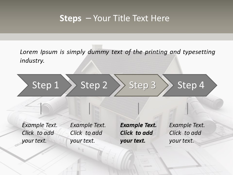 Fireplace Framework Window PowerPoint Template