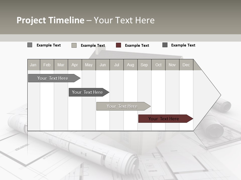 Fireplace Framework Window PowerPoint Template