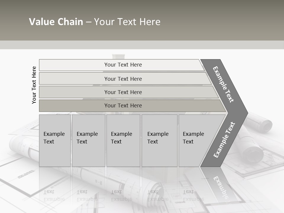 Fireplace Framework Window PowerPoint Template