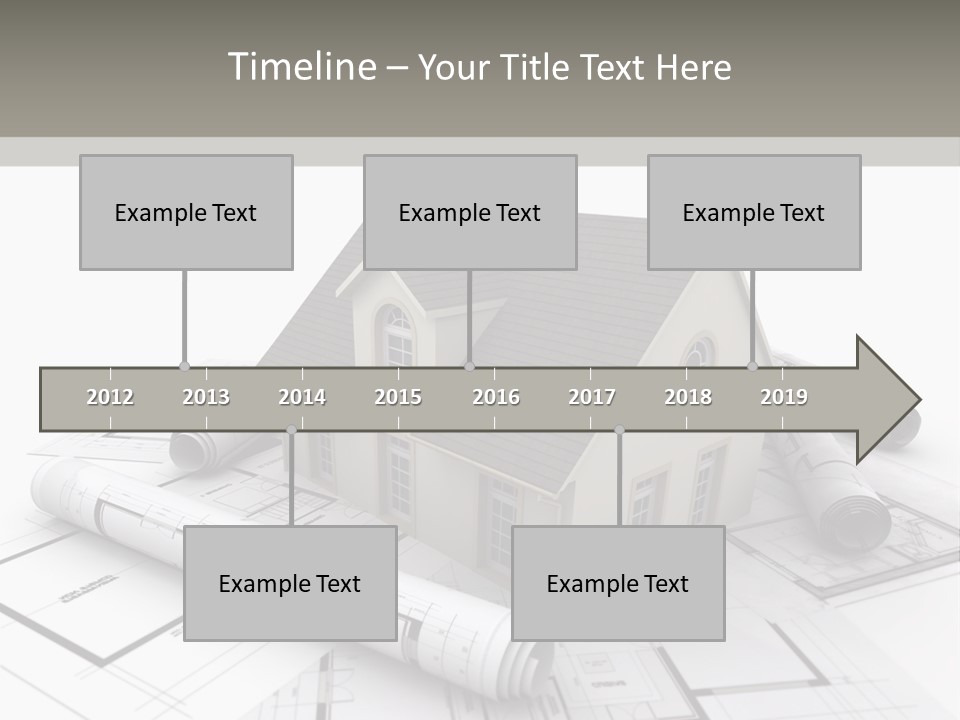 Fireplace Framework Window PowerPoint Template