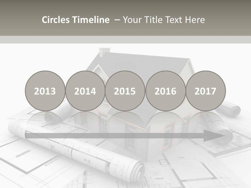 Fireplace Framework Window PowerPoint Template