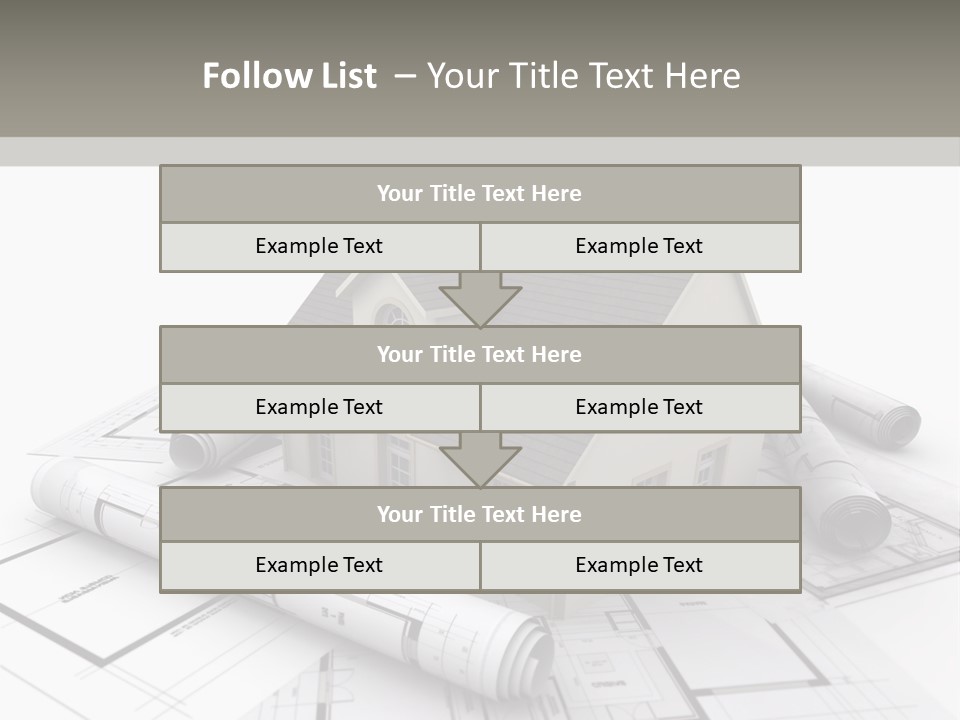 Fireplace Framework Window PowerPoint Template