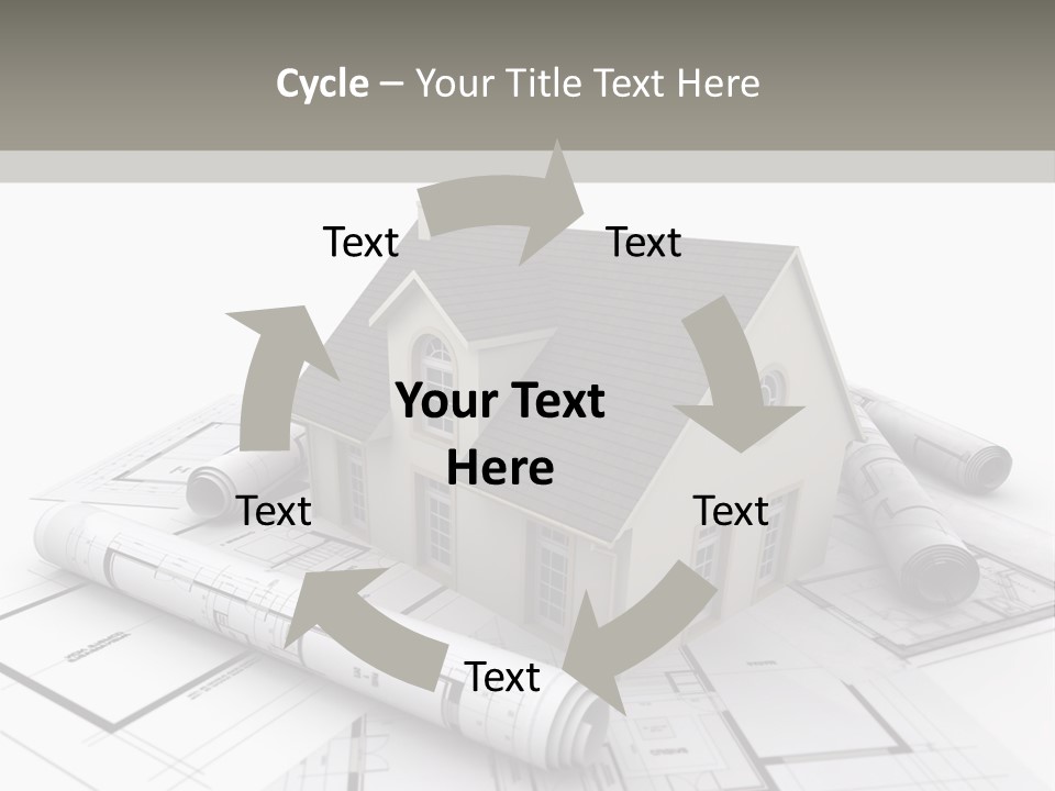 Fireplace Framework Window PowerPoint Template