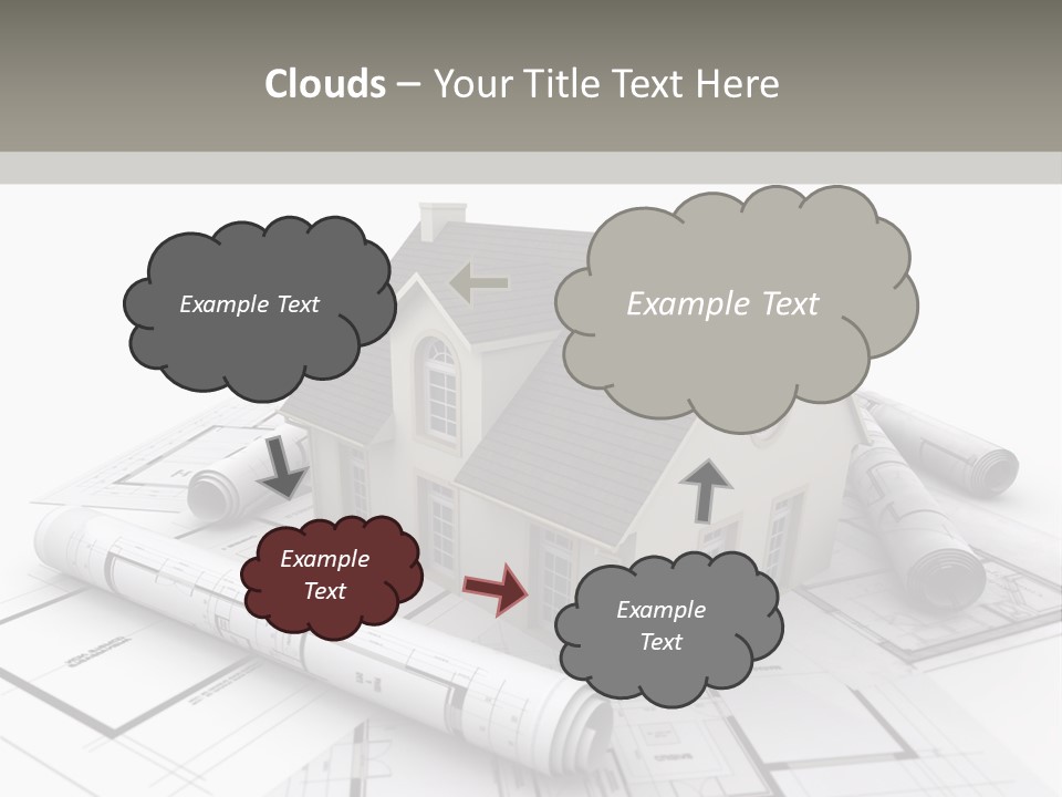 Fireplace Framework Window PowerPoint Template
