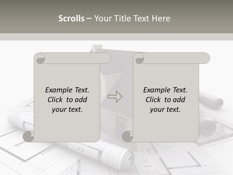 Fireplace Framework Window PowerPoint Template
