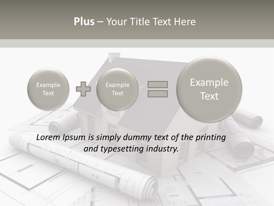 Fireplace Framework Window PowerPoint Template