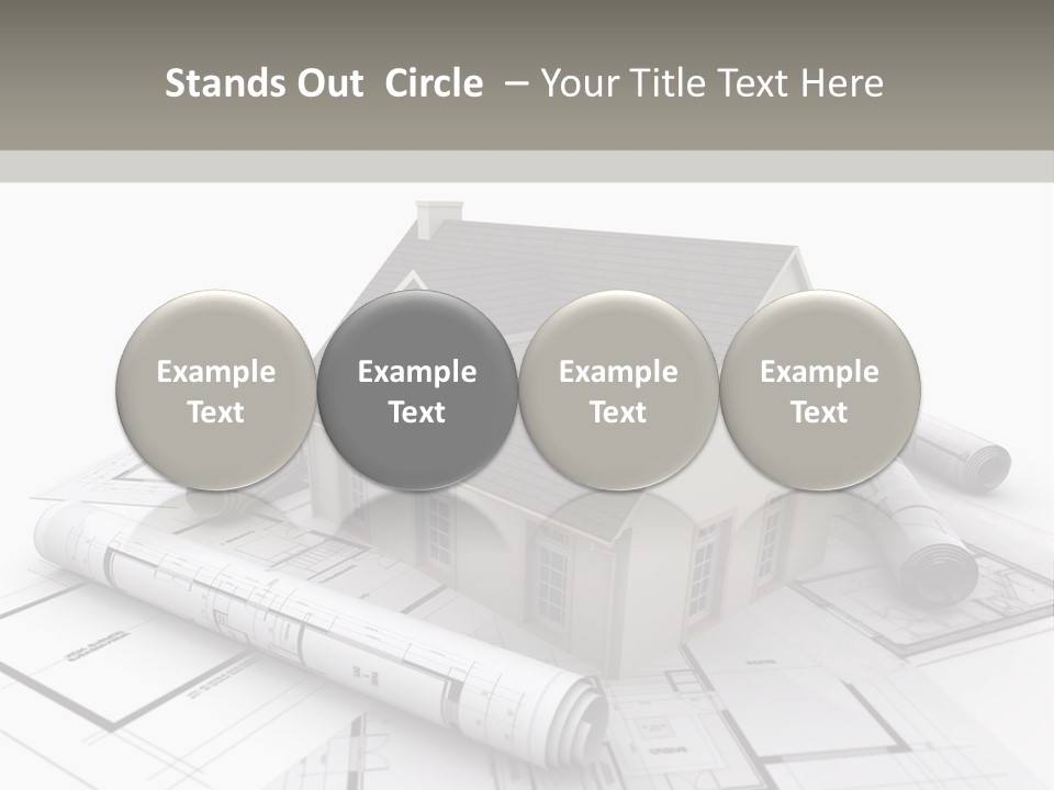 Fireplace Framework Window PowerPoint Template