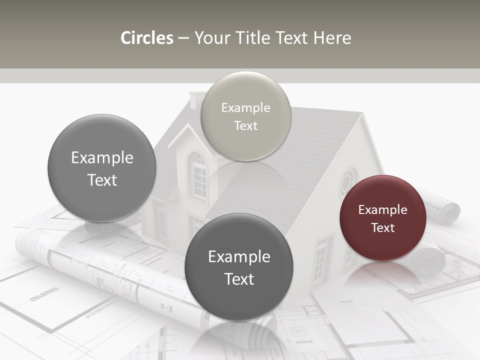 Fireplace Framework Window PowerPoint Template