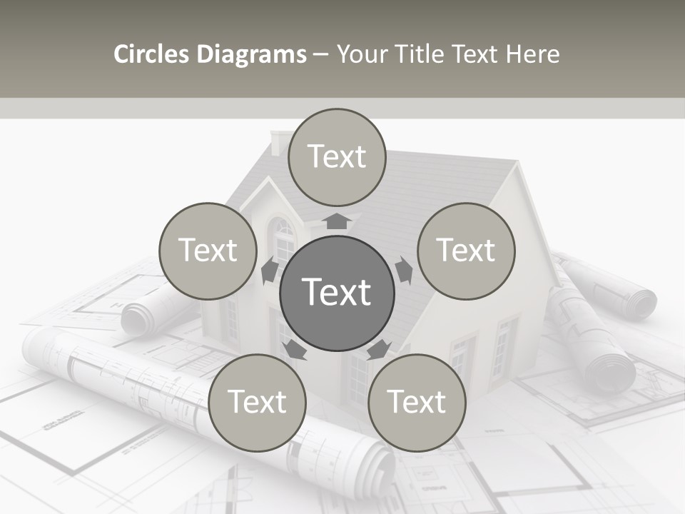 Fireplace Framework Window PowerPoint Template