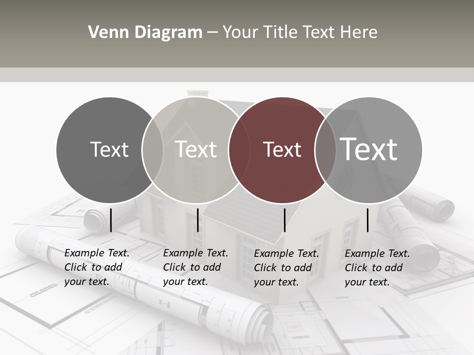 Fireplace Framework Window PowerPoint Template
