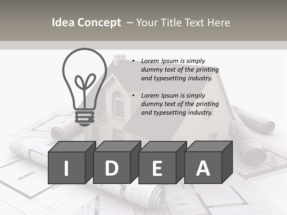 Fireplace Framework Window PowerPoint Template