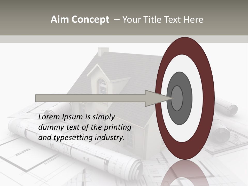 Fireplace Framework Window PowerPoint Template