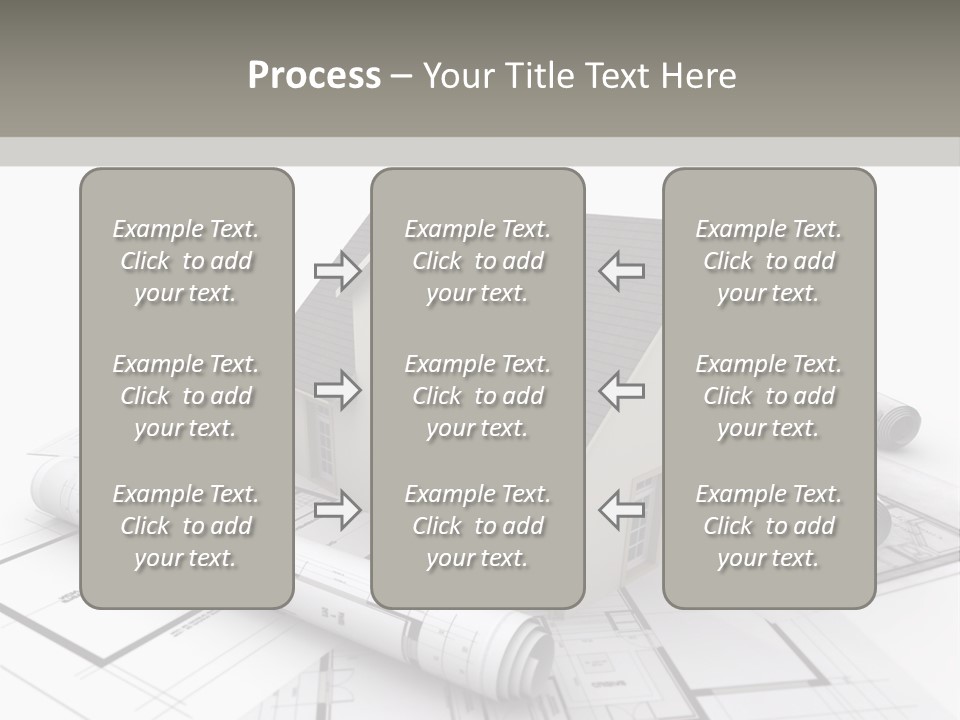 Fireplace Framework Window PowerPoint Template