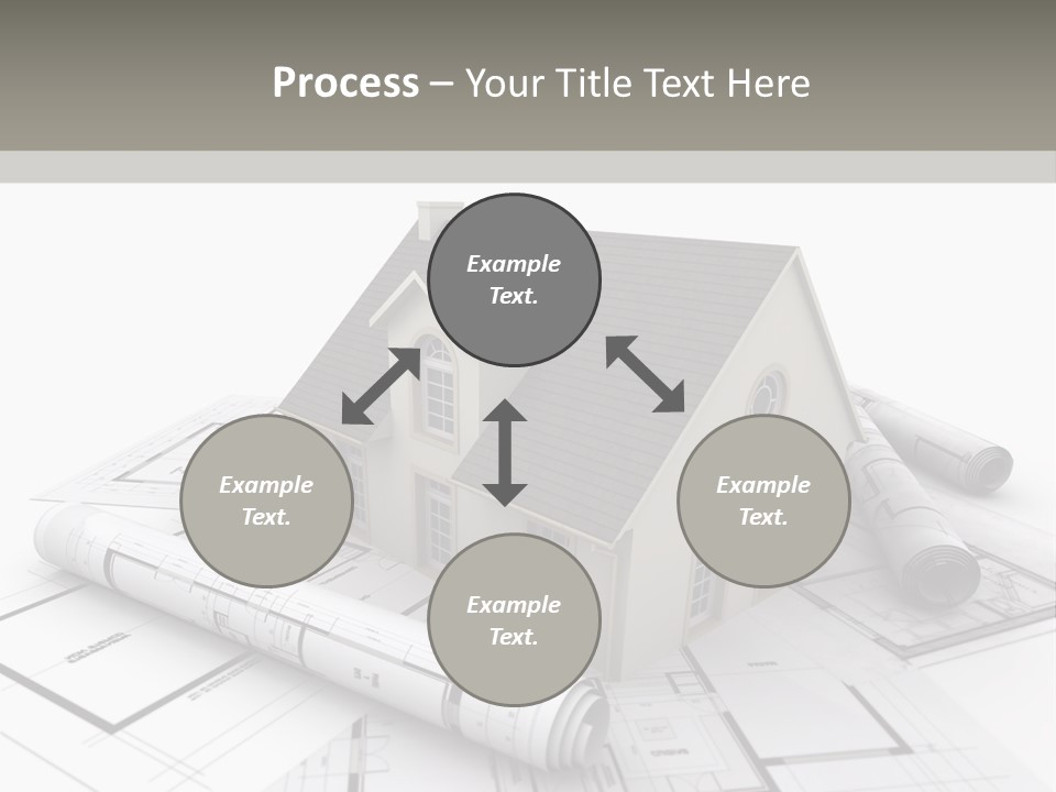 Fireplace Framework Window PowerPoint Template