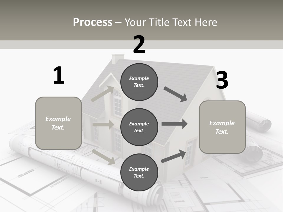 Fireplace Framework Window PowerPoint Template
