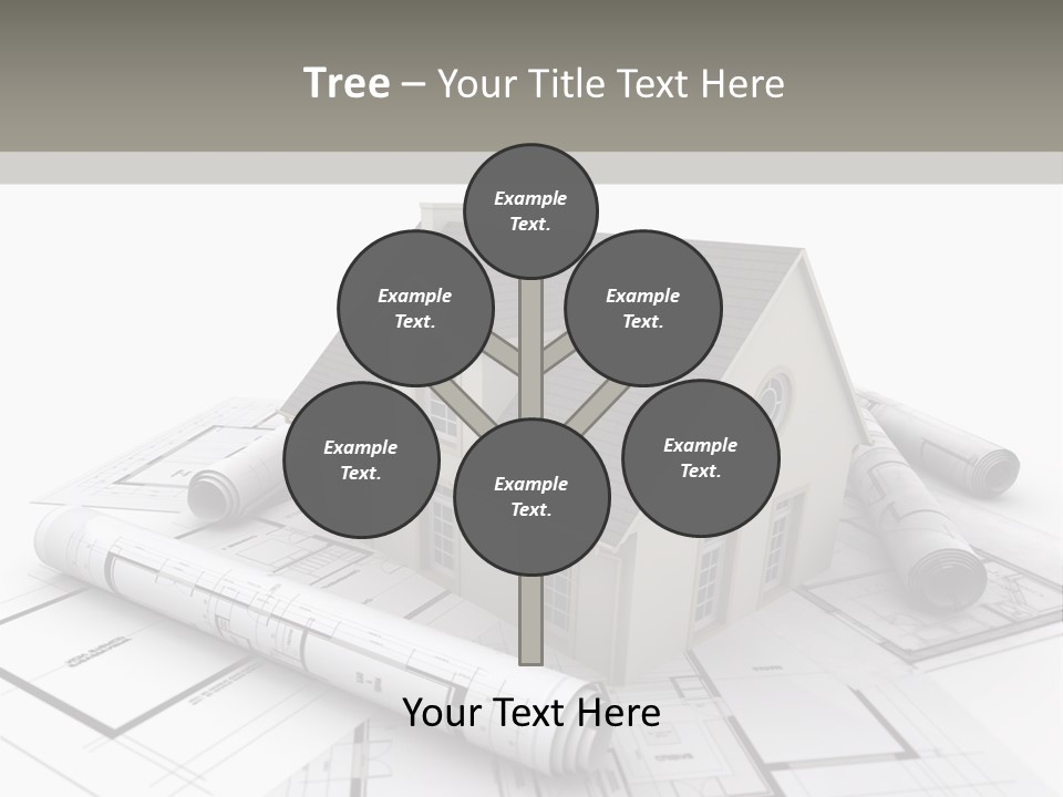 Fireplace Framework Window PowerPoint Template