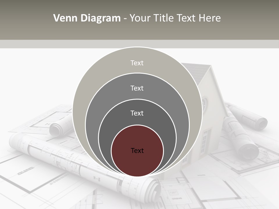 Fireplace Framework Window PowerPoint Template