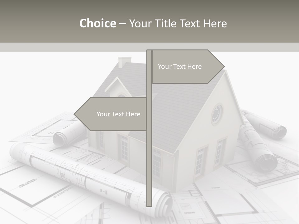 Fireplace Framework Window PowerPoint Template