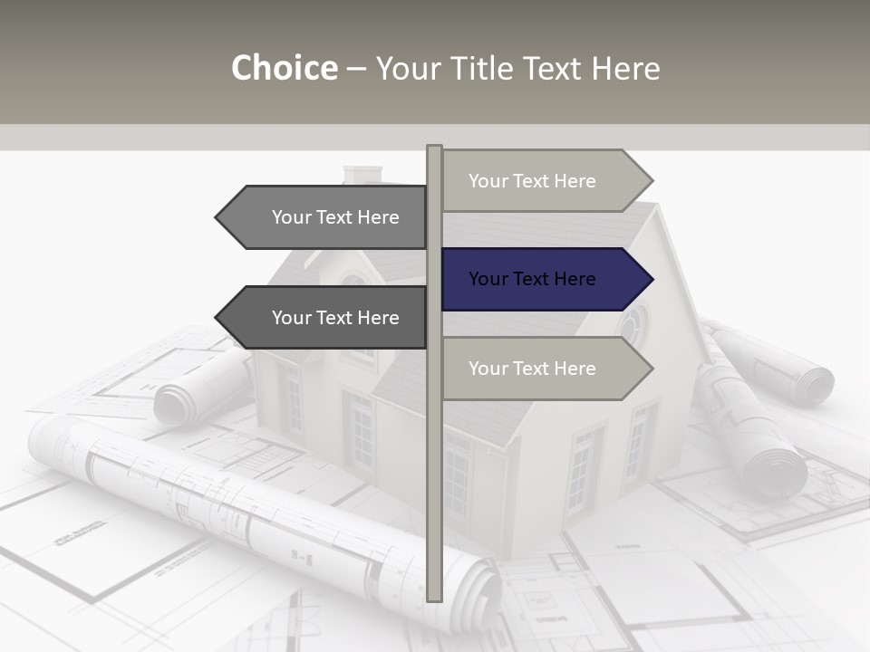 Fireplace Framework Window PowerPoint Template