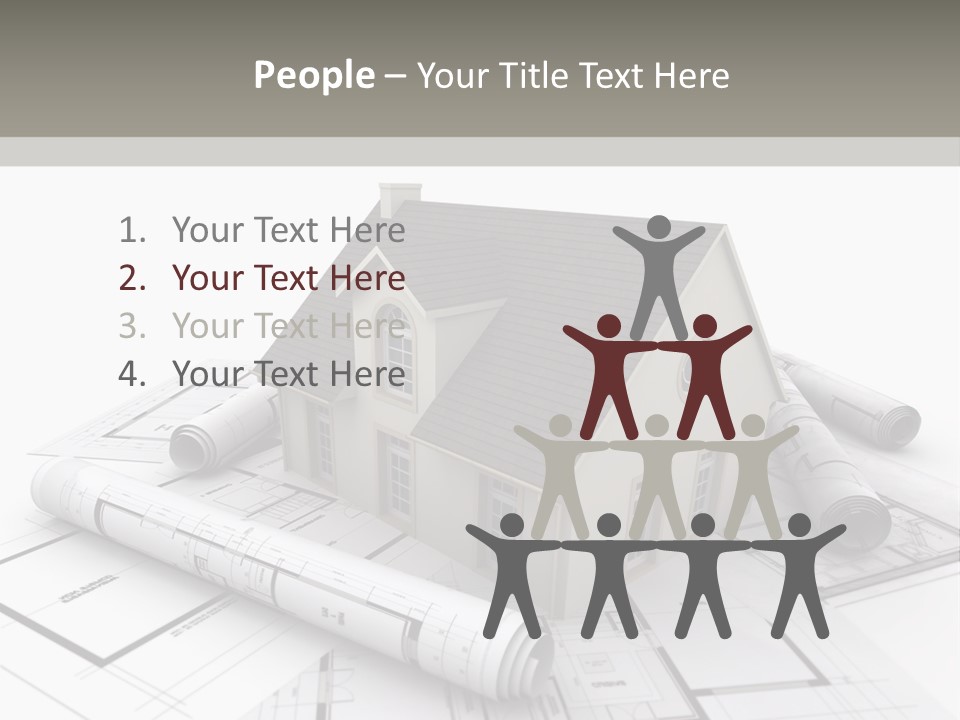 Fireplace Framework Window PowerPoint Template