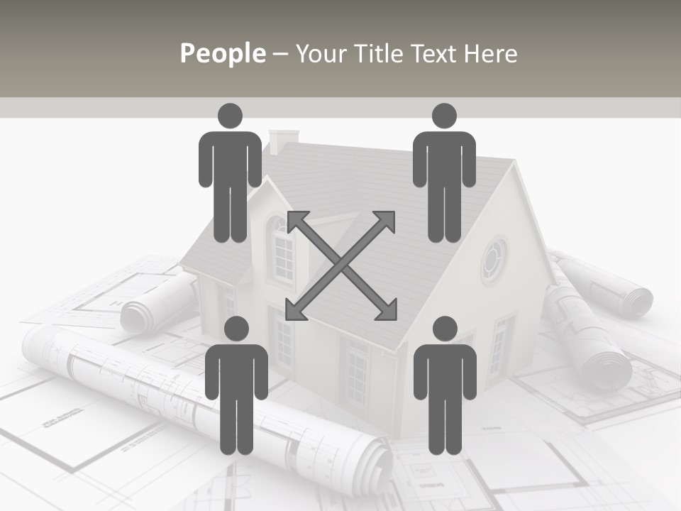 Fireplace Framework Window PowerPoint Template