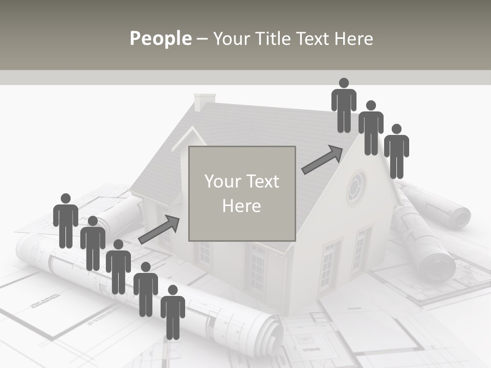 Fireplace Framework Window PowerPoint Template