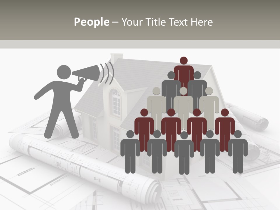 Fireplace Framework Window PowerPoint Template