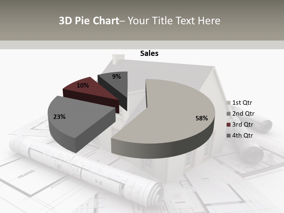 Fireplace Framework Window PowerPoint Template