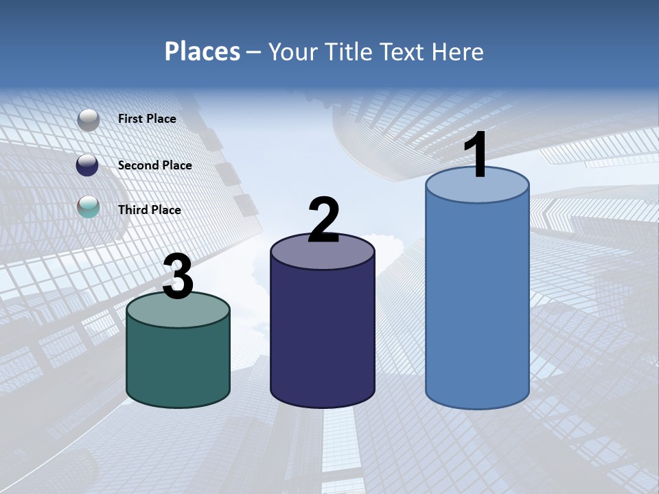 Estate Downtown Blue PowerPoint Template