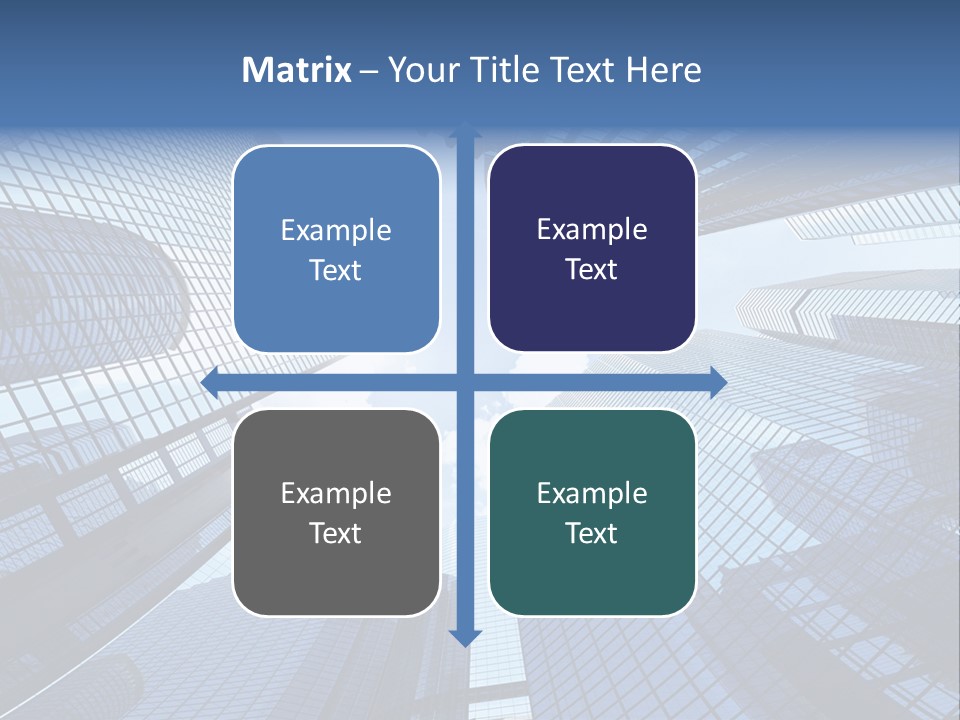 Estate Downtown Blue PowerPoint Template