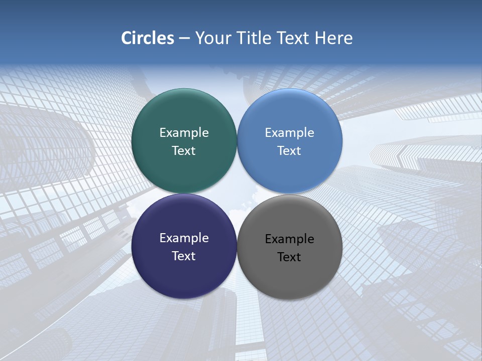 Estate Downtown Blue PowerPoint Template