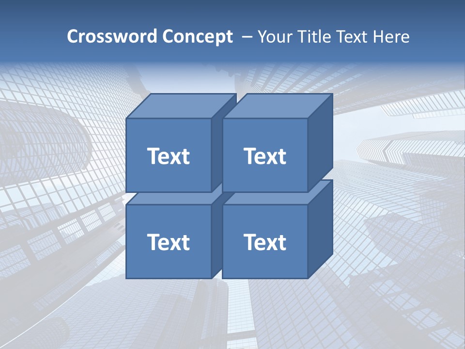 Estate Downtown Blue PowerPoint Template