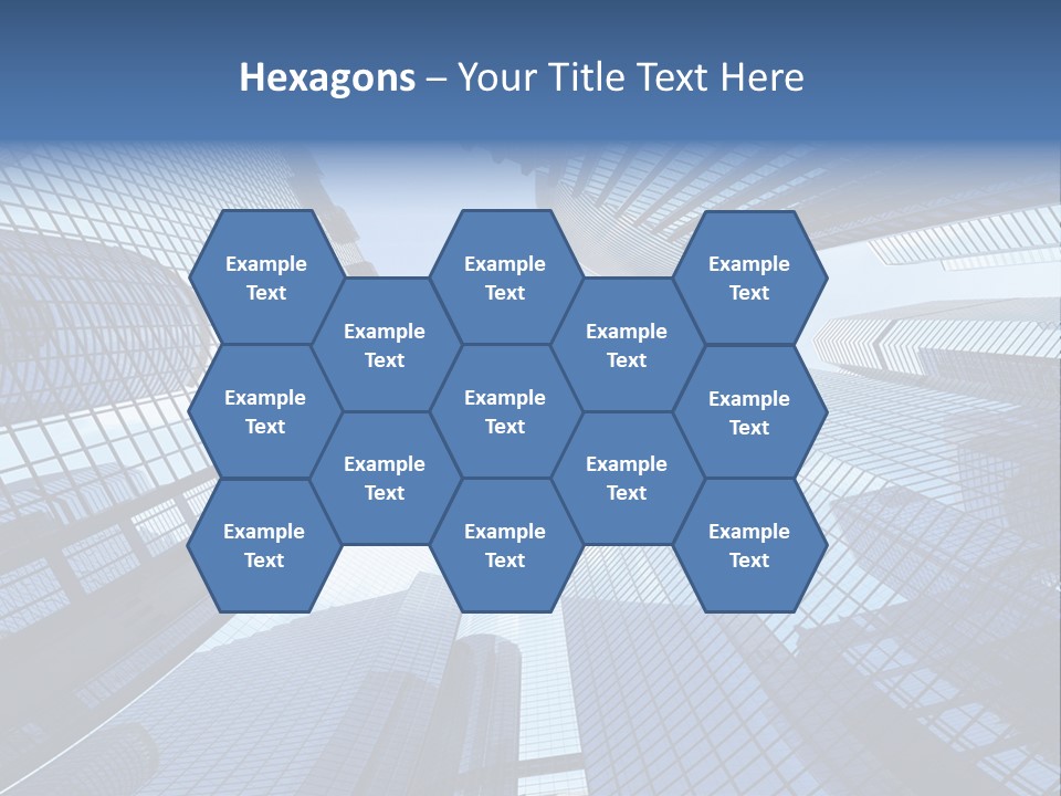 Estate Downtown Blue PowerPoint Template