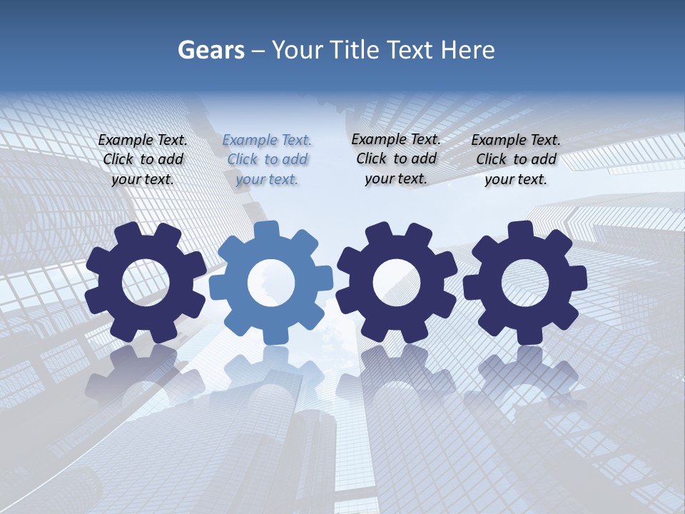 Estate Downtown Blue PowerPoint Template