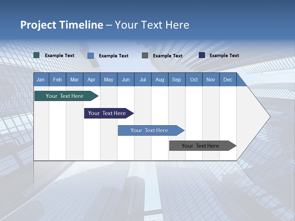Estate Downtown Blue PowerPoint Template