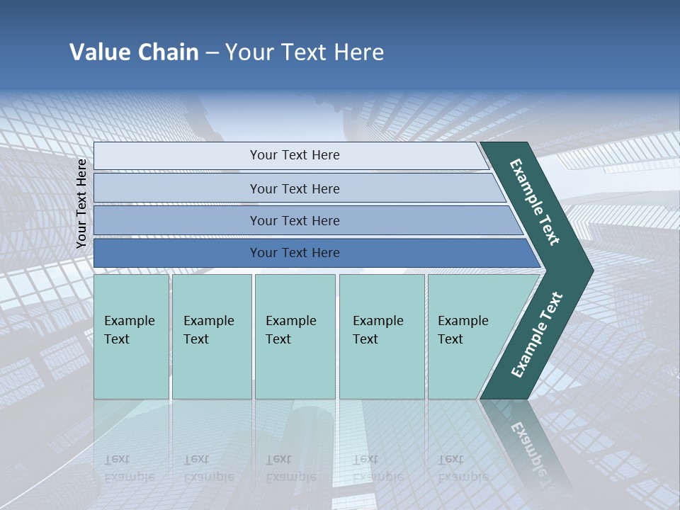 Estate Downtown Blue PowerPoint Template