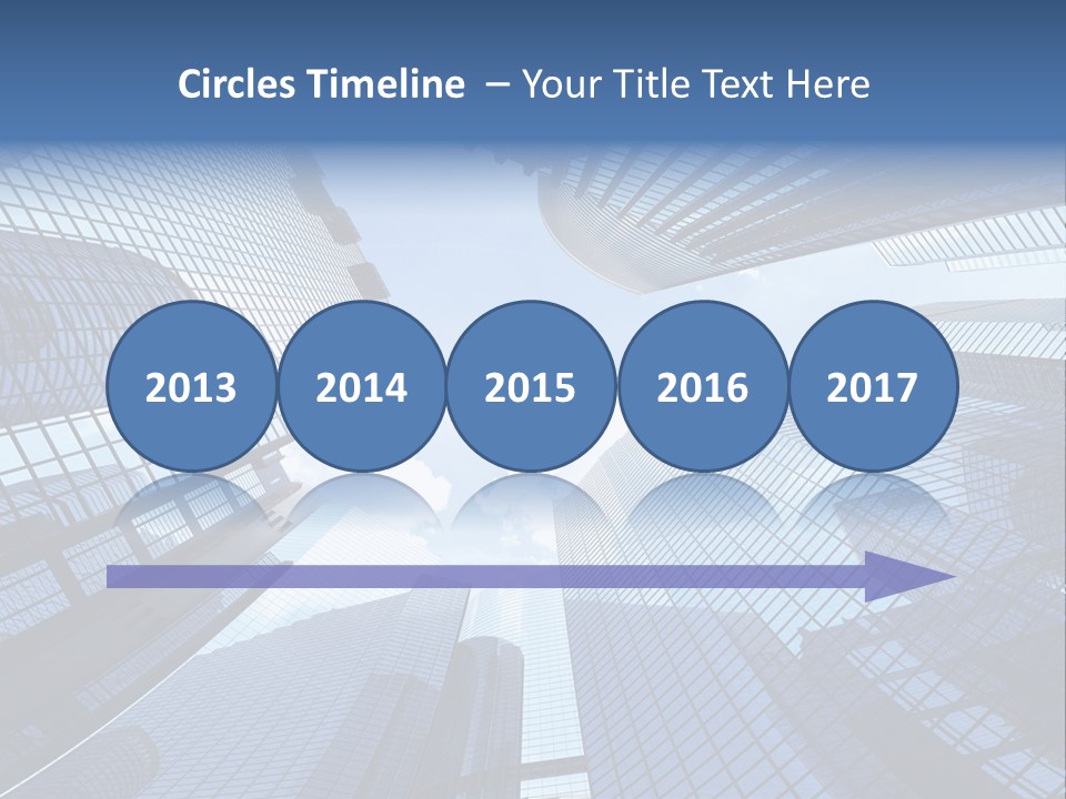 Estate Downtown Blue PowerPoint Template