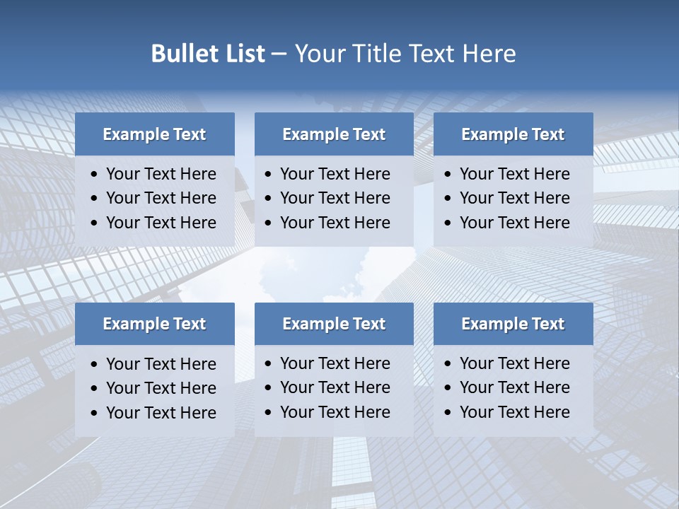 Estate Downtown Blue PowerPoint Template