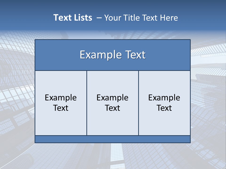 Estate Downtown Blue PowerPoint Template