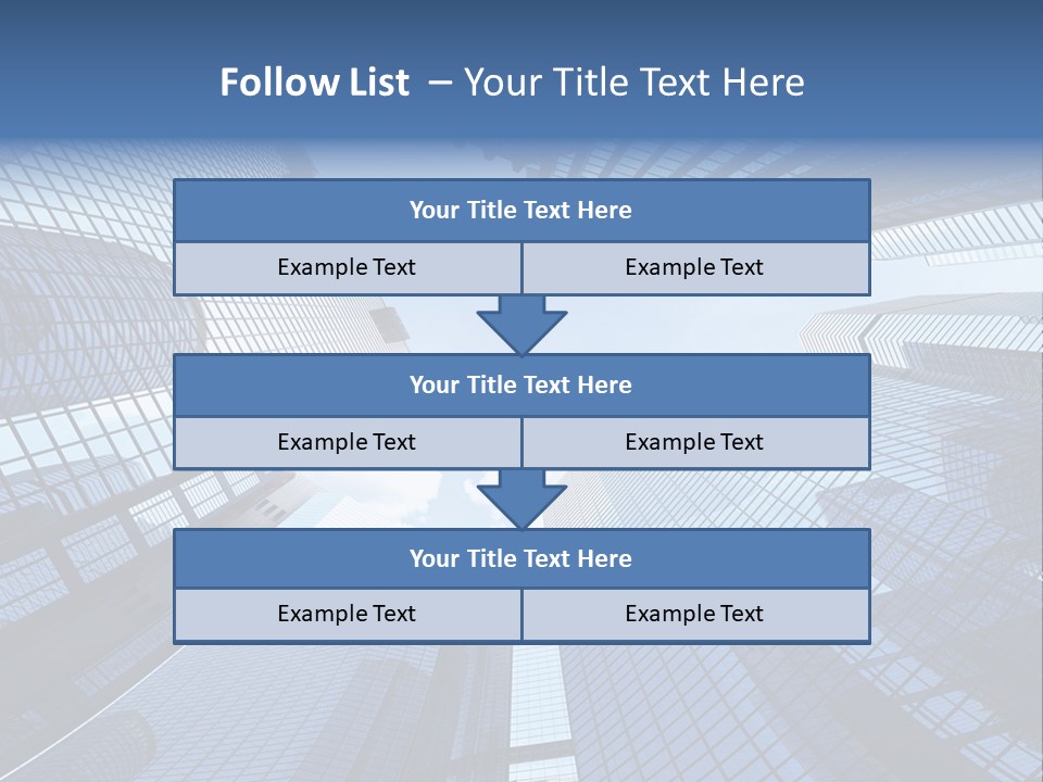 Estate Downtown Blue PowerPoint Template