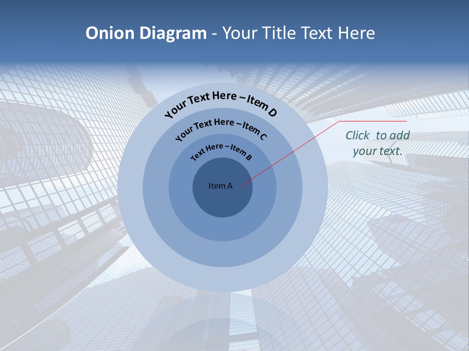 Estate Downtown Blue PowerPoint Template