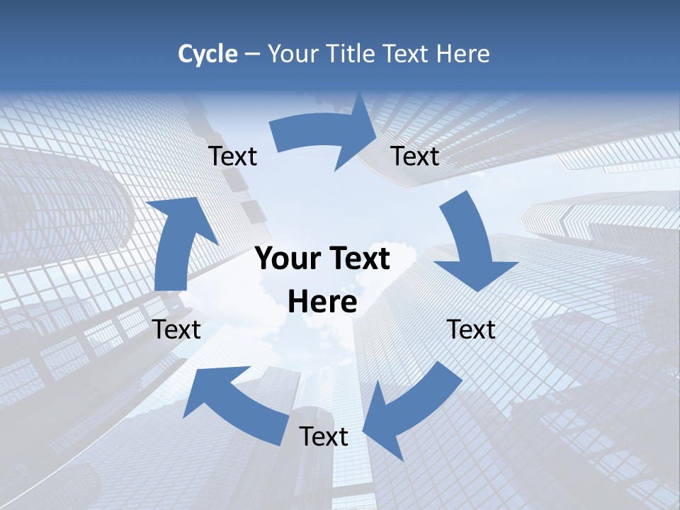 Estate Downtown Blue PowerPoint Template