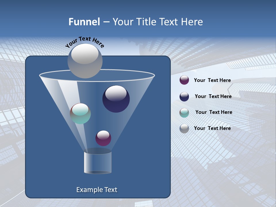 Estate Downtown Blue PowerPoint Template